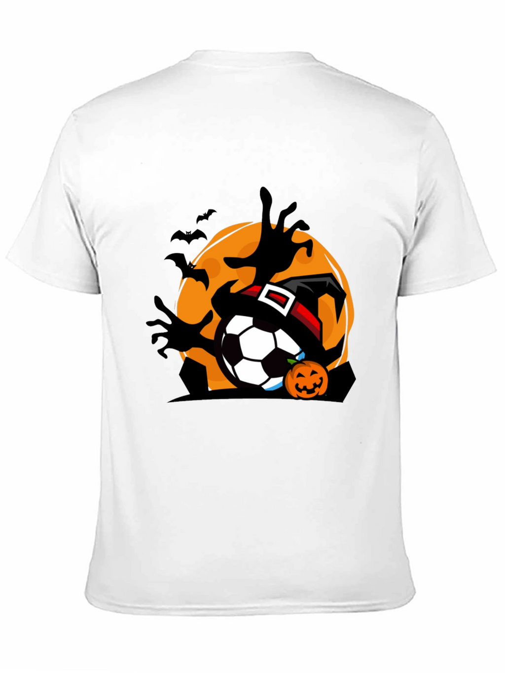 Halloween Soccer Black T-Shirt