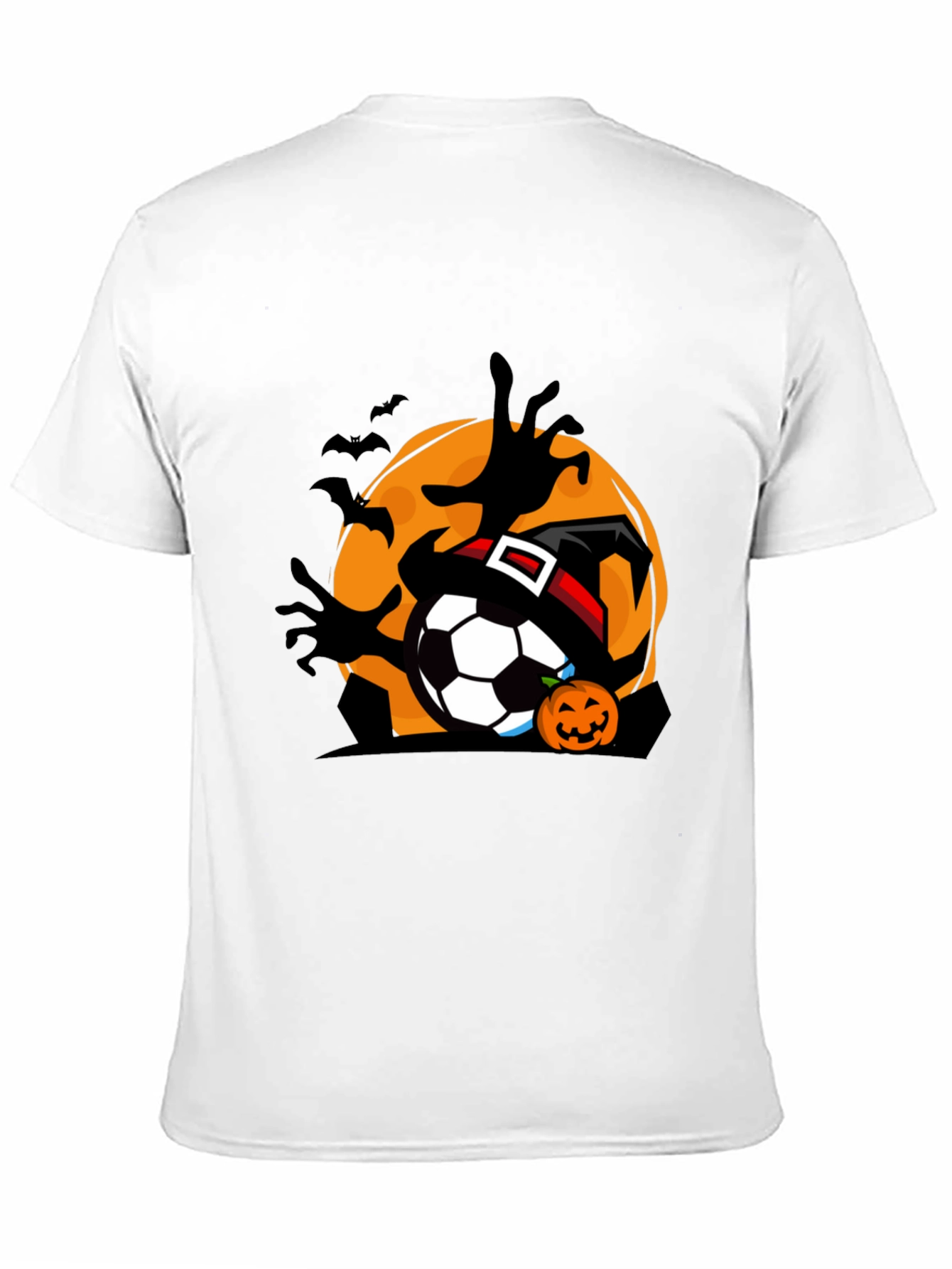 Halloween Soccer Black T-Shirt