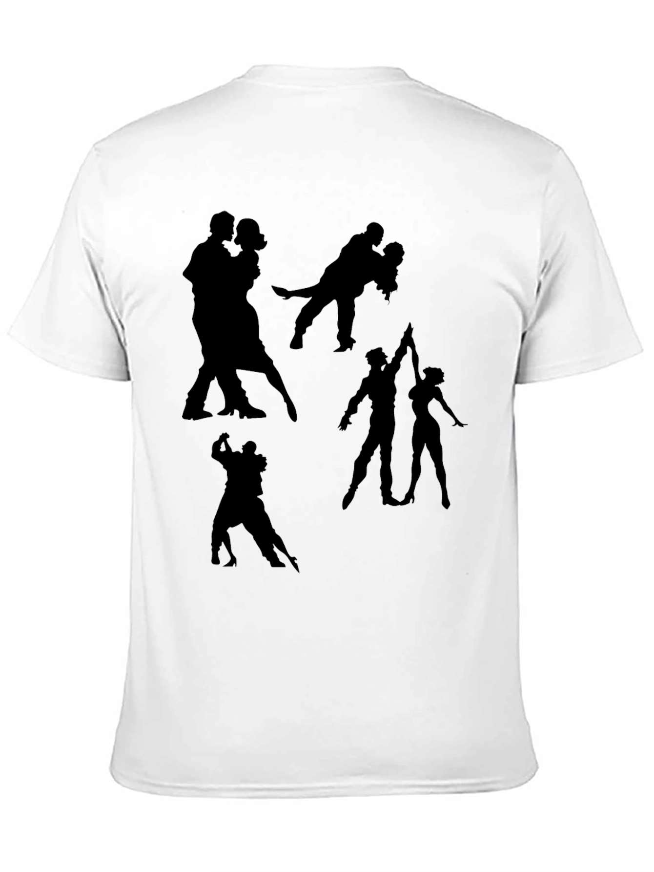 Dance Silhouette Graphic Tee - Black T-Shirt