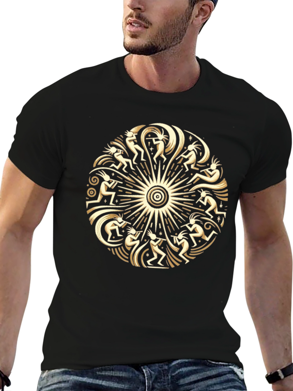 Kokopelli Circle Graphic Tee