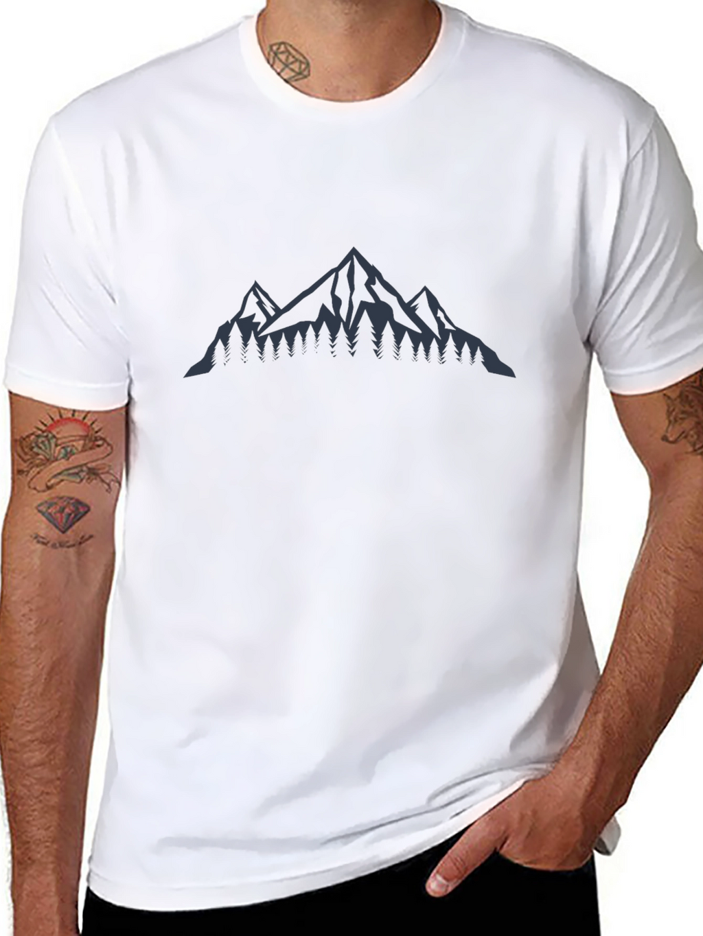 Mens Mountain Graphic Tee - Adventure Awaits!
