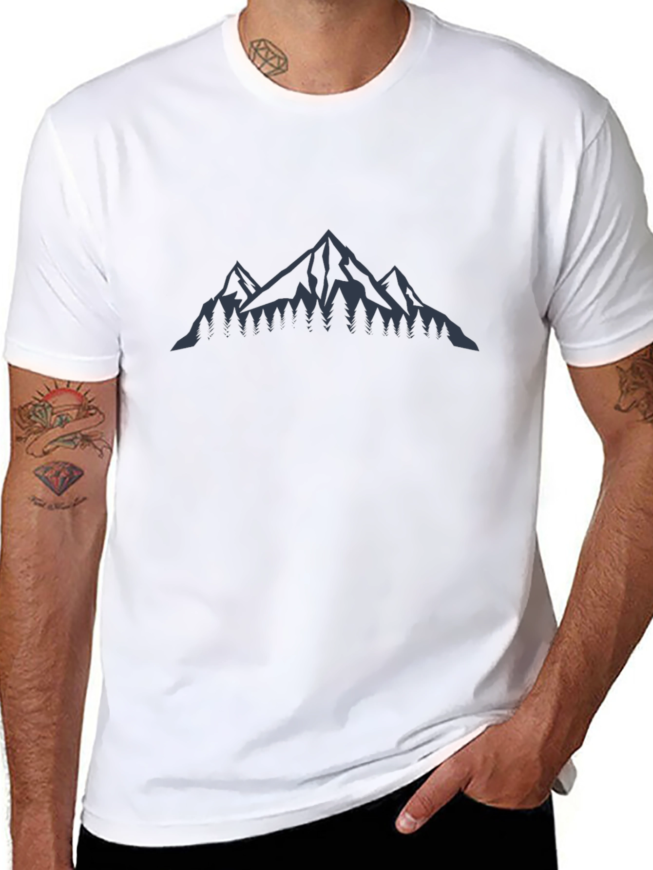 Mens Mountain Graphic Tee - Adventure Awaits!