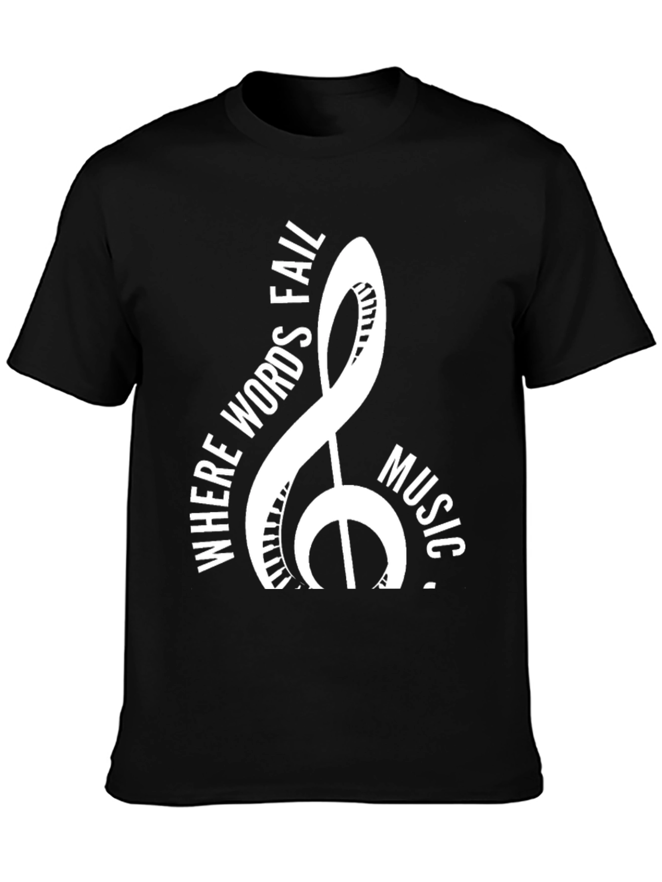 Music T-Shirt: Where Words Fail