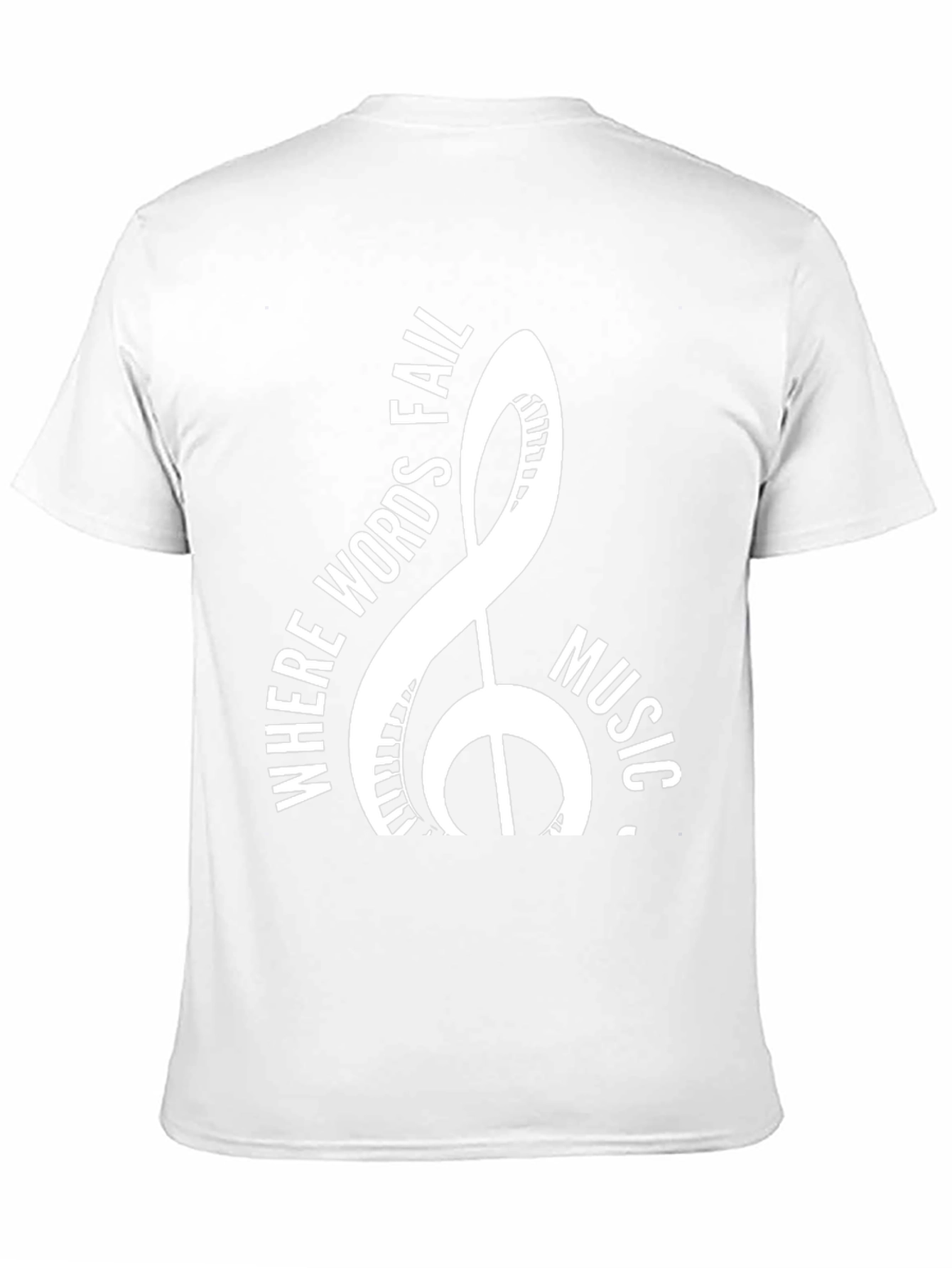 Music T-Shirt: Where Words Fail