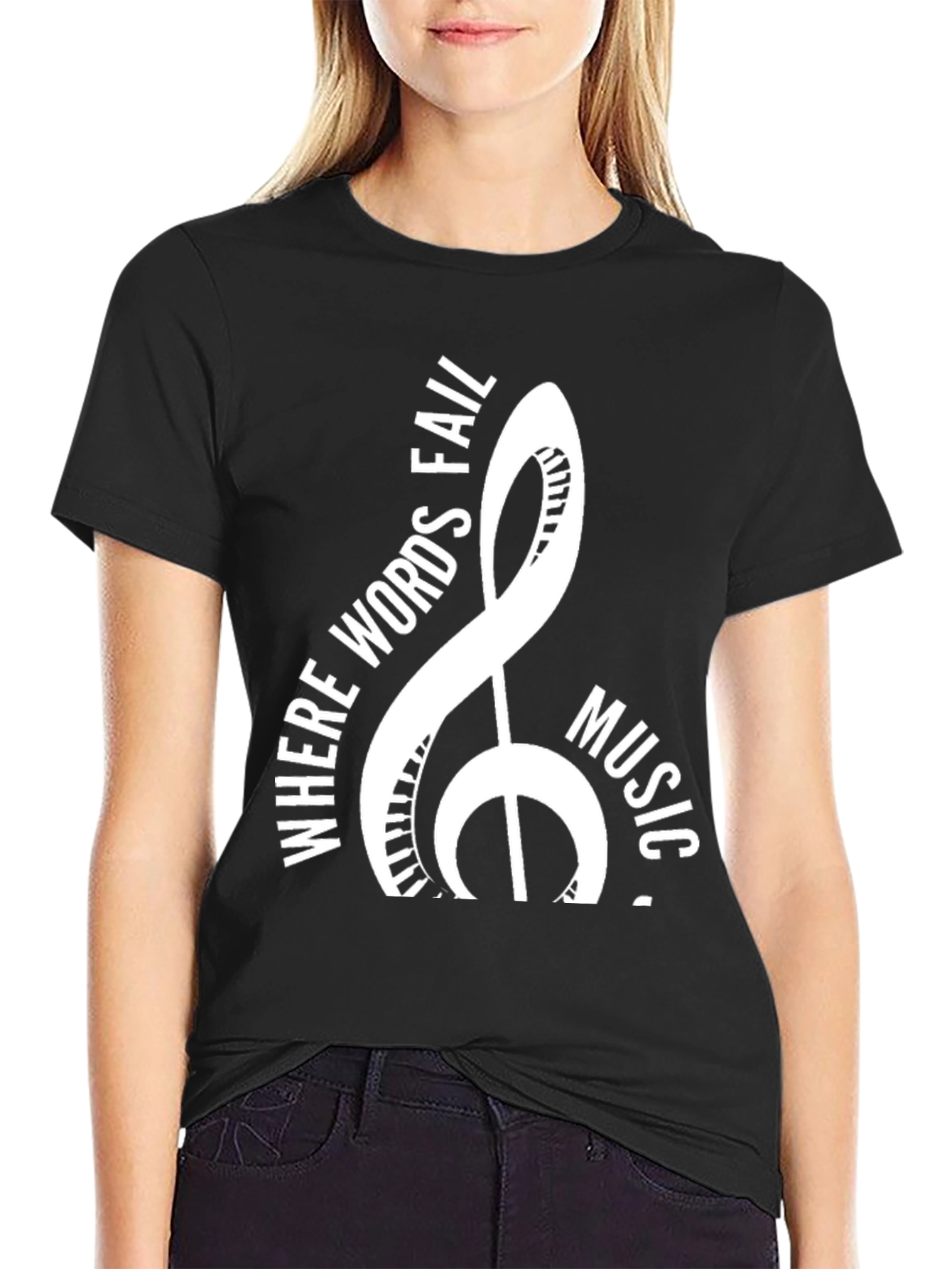 Music T-Shirt: Where Words Fail