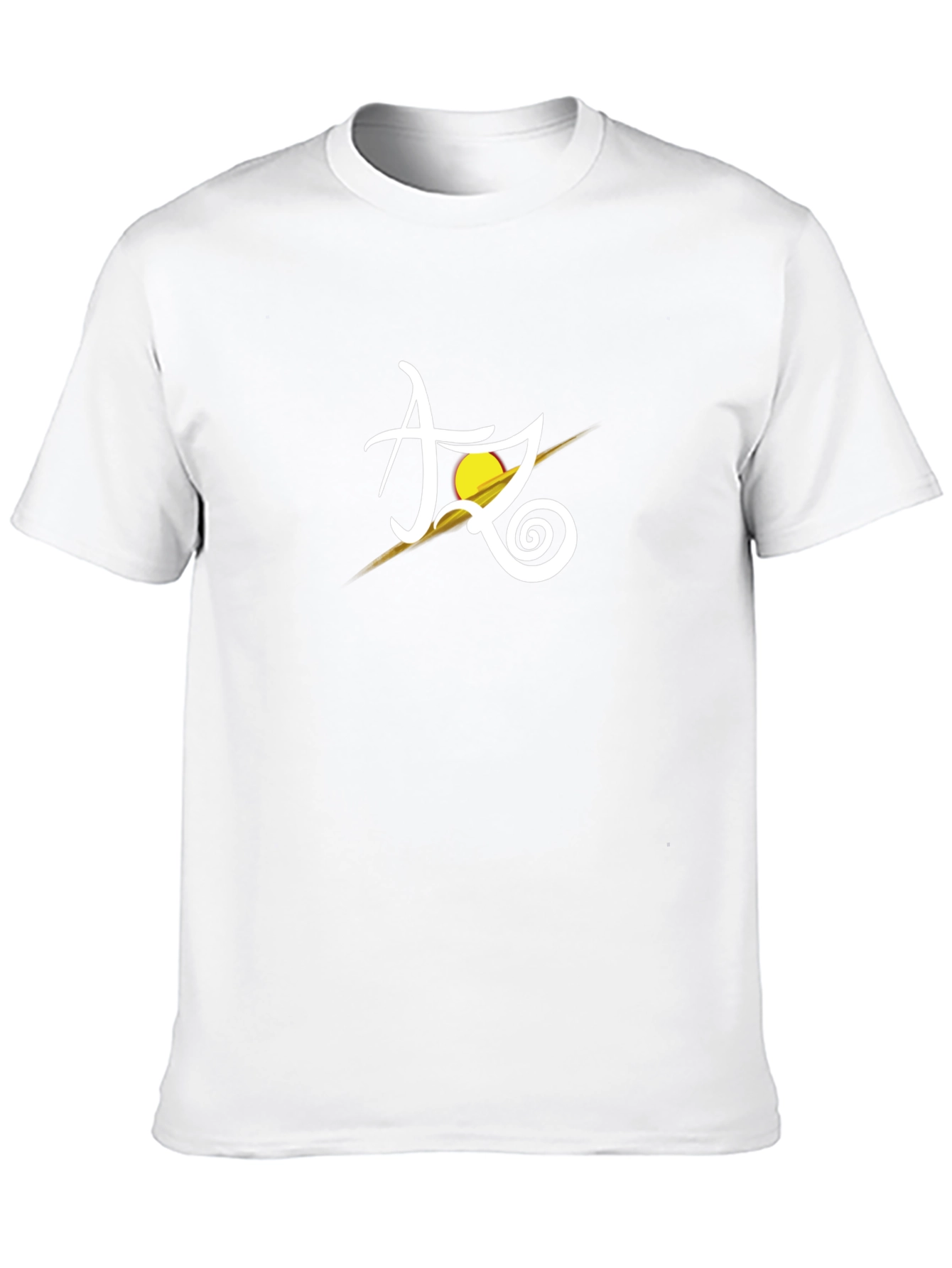 Stylish Black T-Shirt with Abstract Design