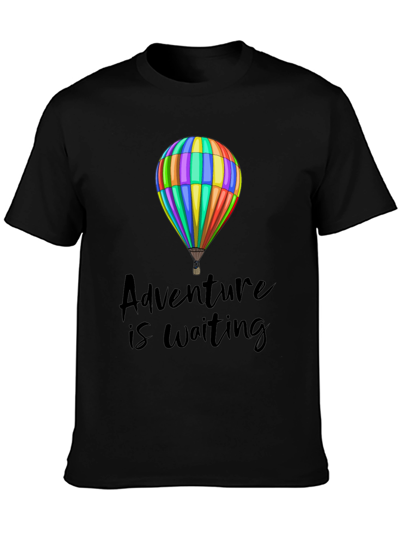 Adventure Waiting Hot Air Balloon Graphic Tee