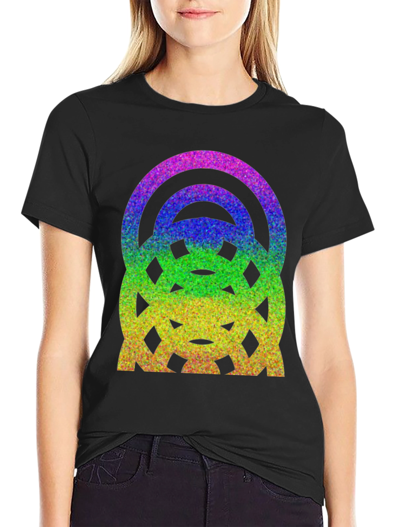 Rainbow Glitter Graphic Tee