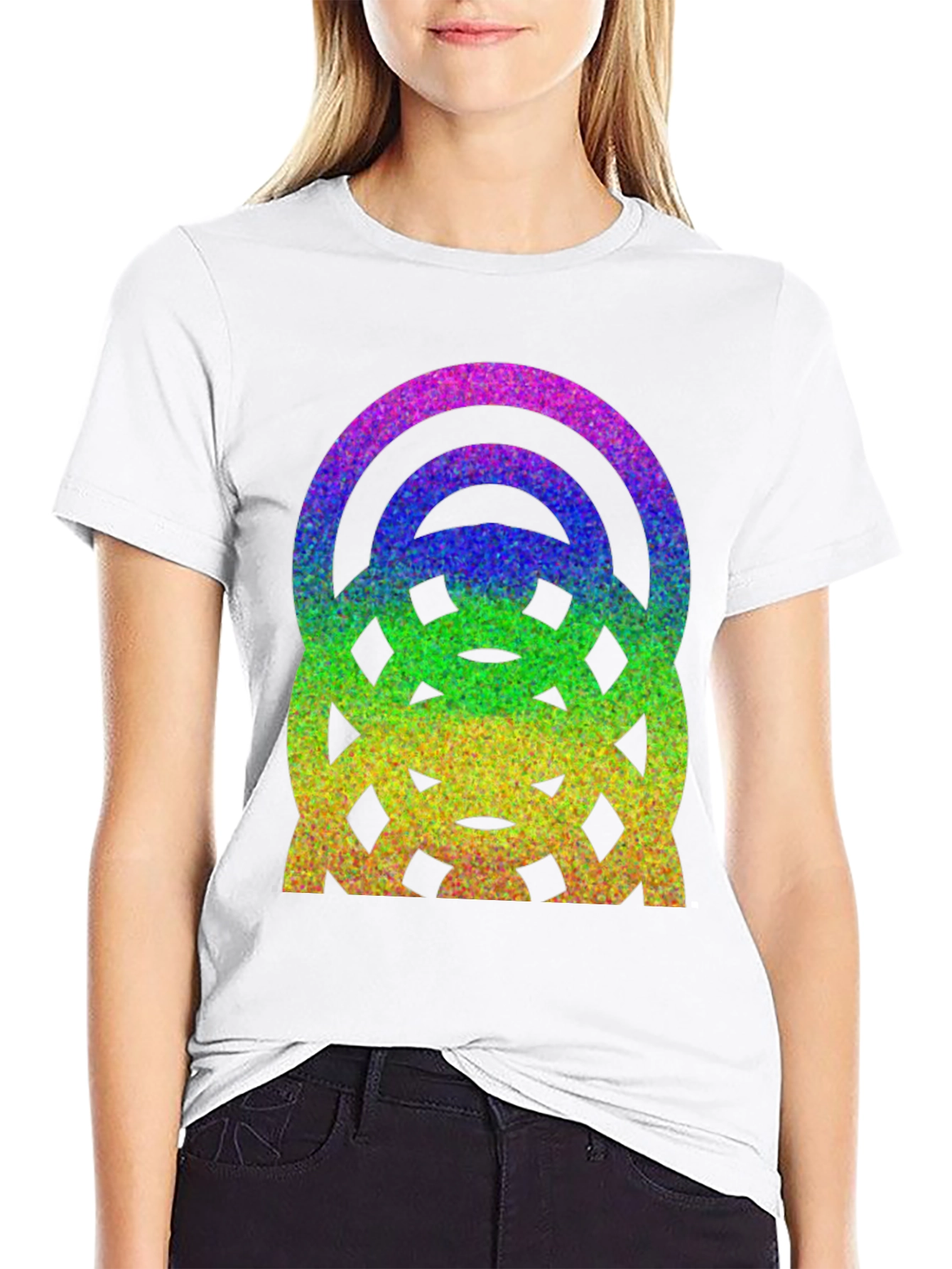 Rainbow Glitter Graphic Tee