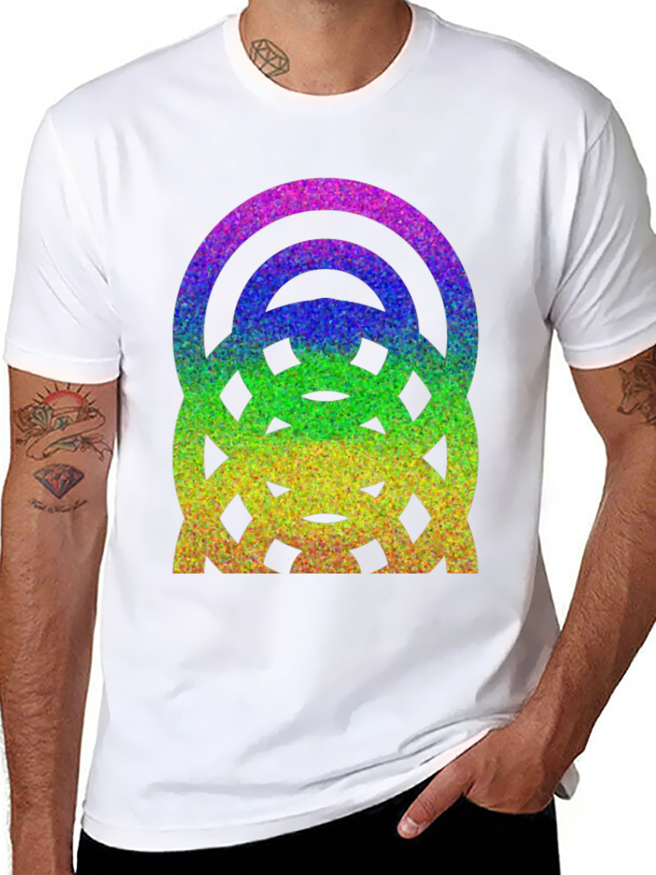 Rainbow Glitter Graphic Tee