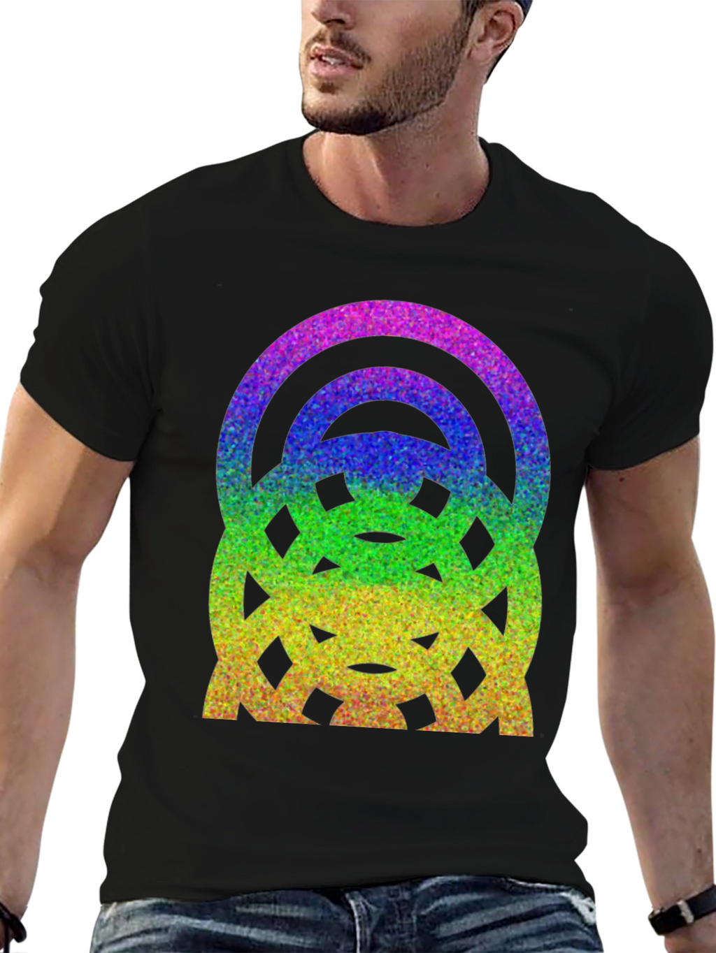 Rainbow Glitter Graphic Tee