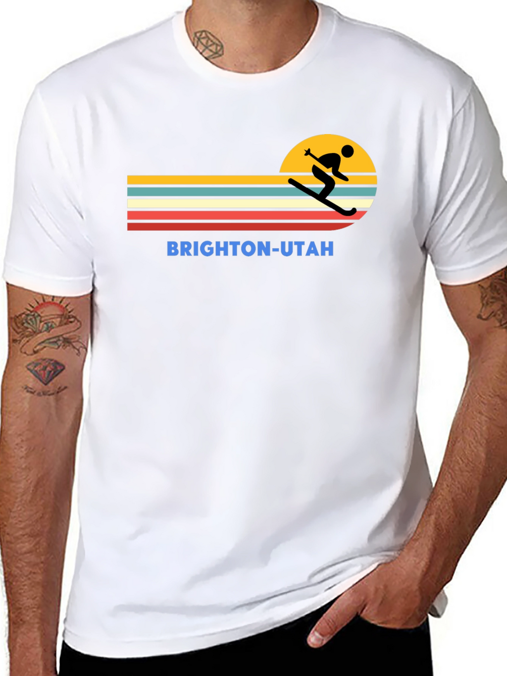 Brighton Utah Retro Ski T-Shirt