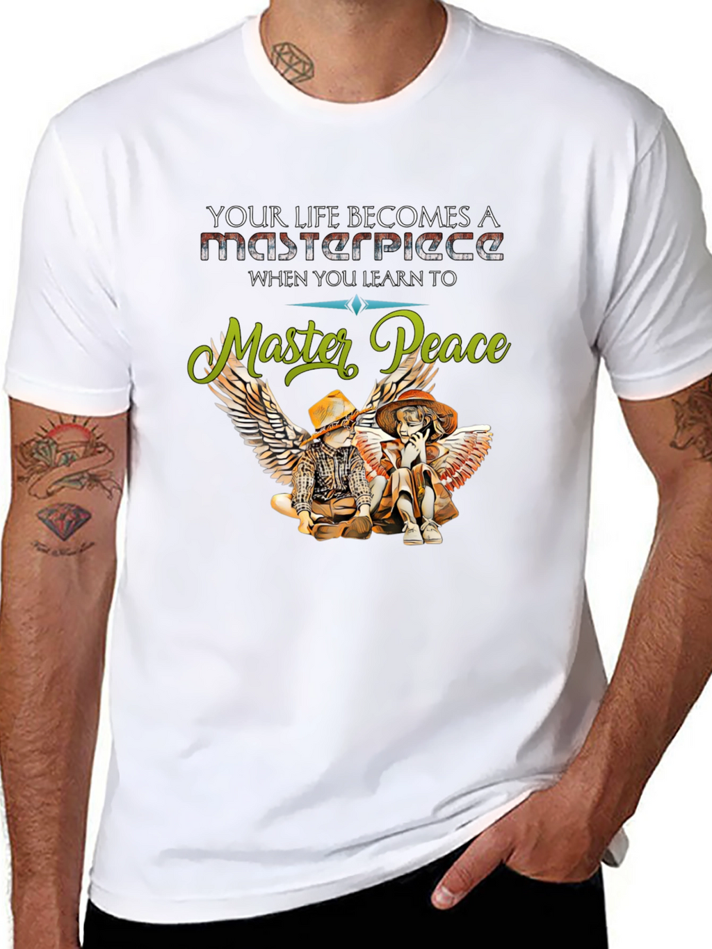 Master Peace Graphic Tee - Inspiring Life Design