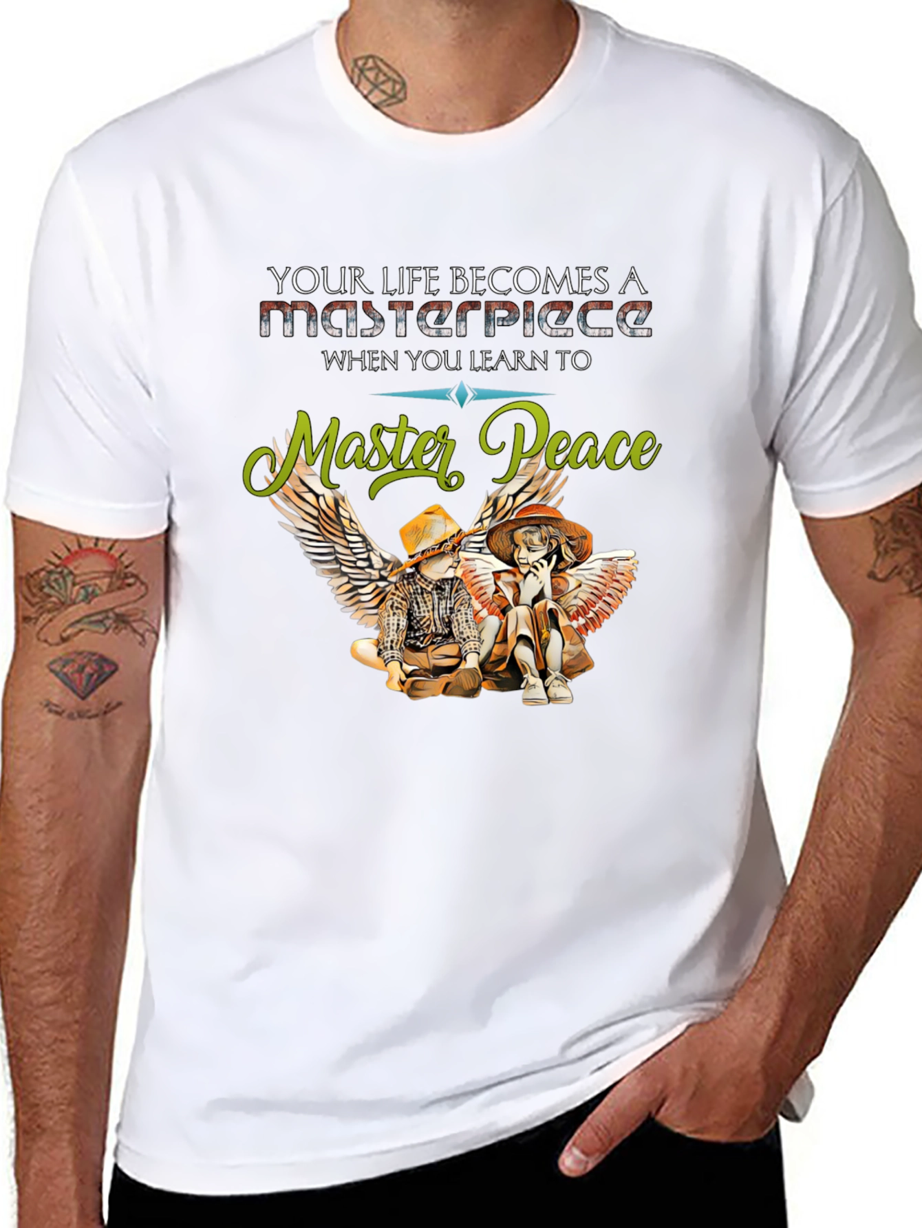 Master Peace Graphic Tee - Inspiring Life Design