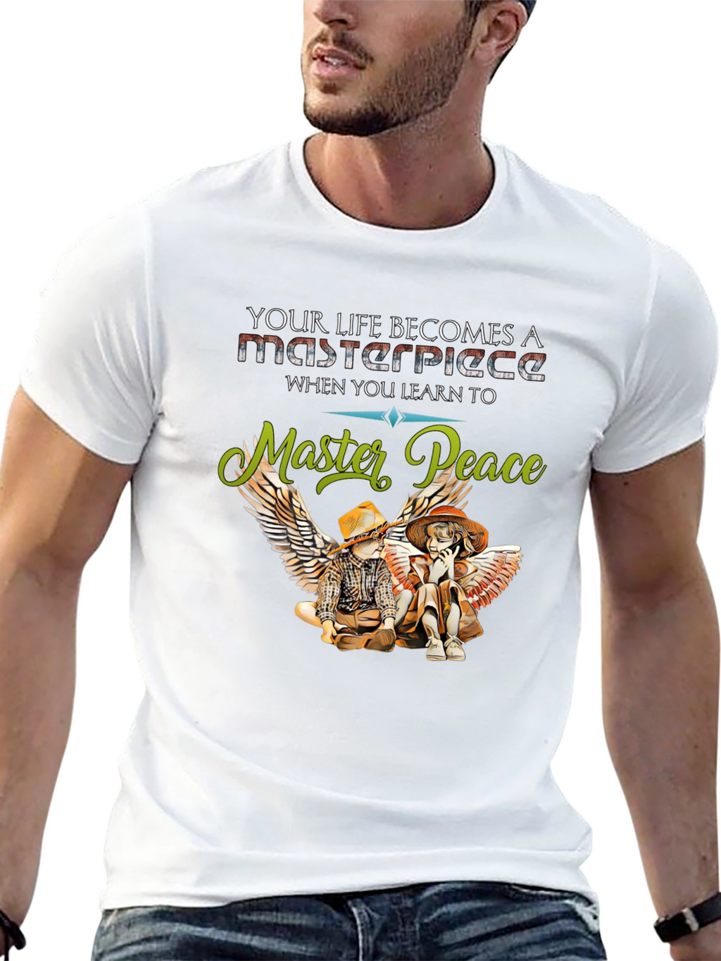 Master Peace Graphic Tee - Inspiring Life Design