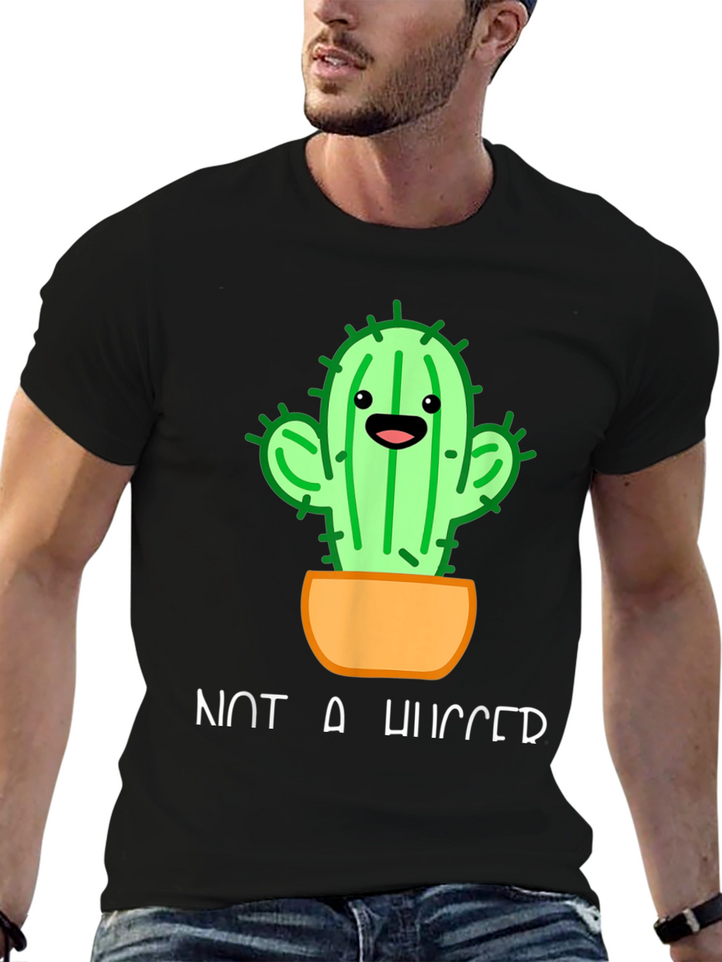 Not A Hugger Cactus T-Shirt