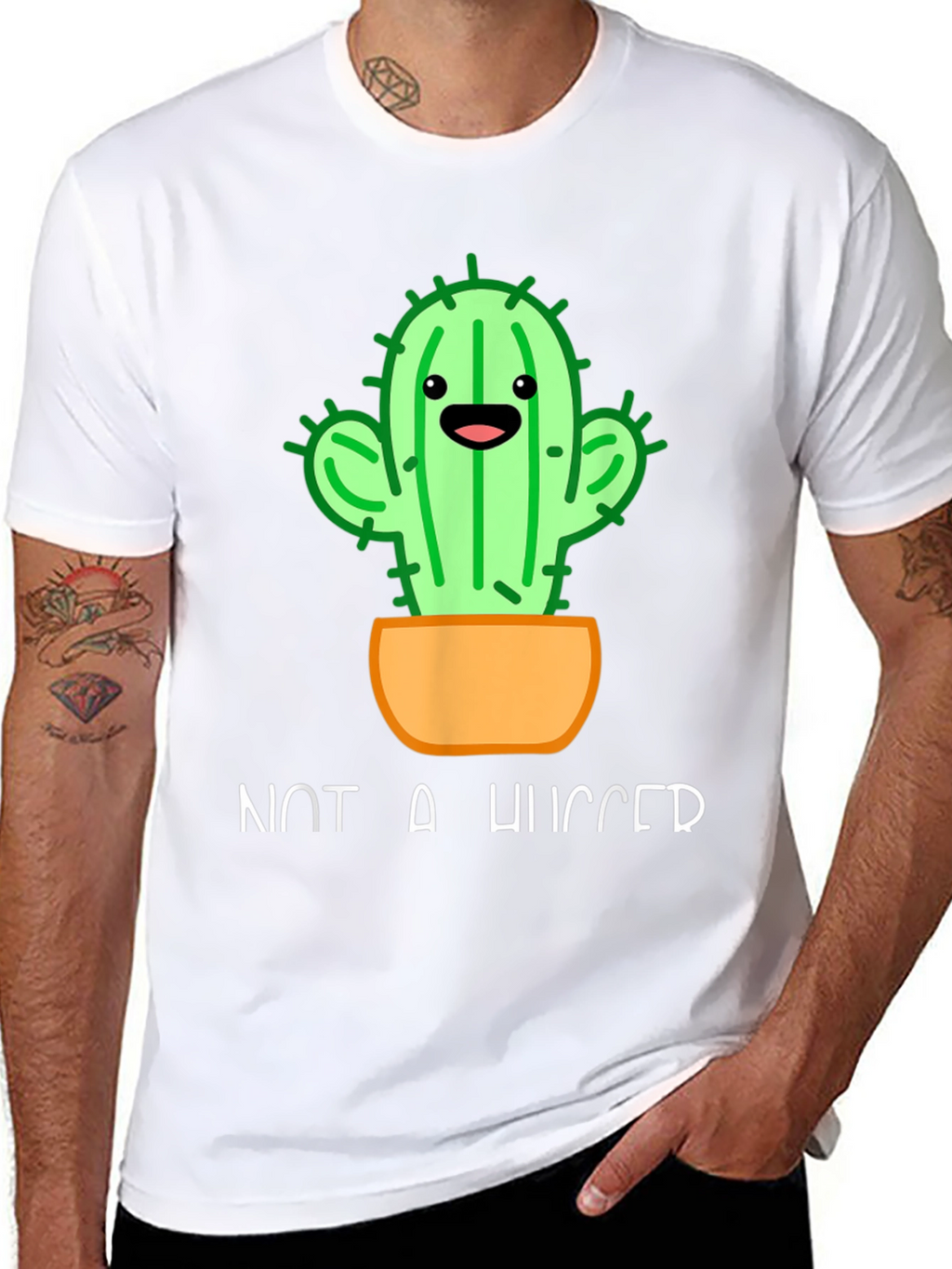Not A Hugger Cactus T-Shirt