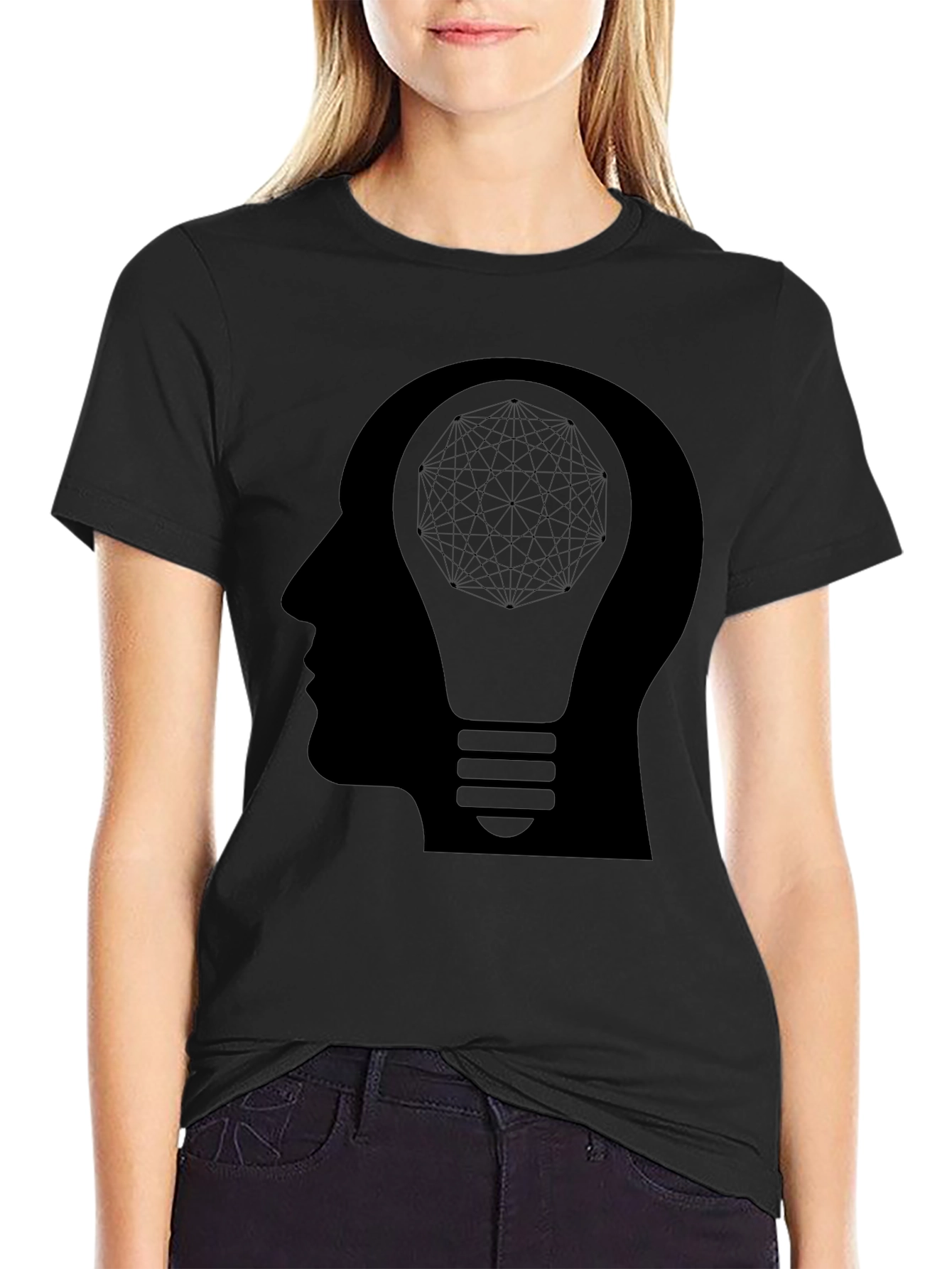Creative Mind Graphic Tee - Black T-Shirt
