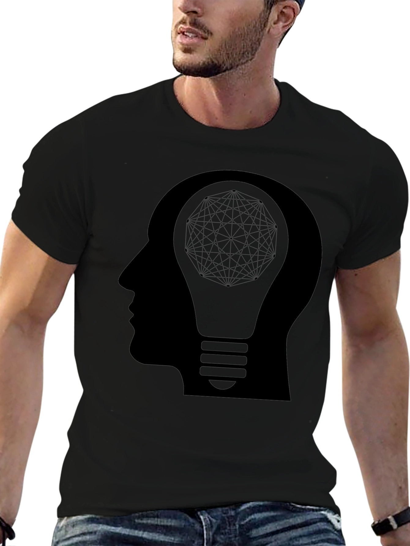 Creative Mind Graphic Tee - Black T-Shirt