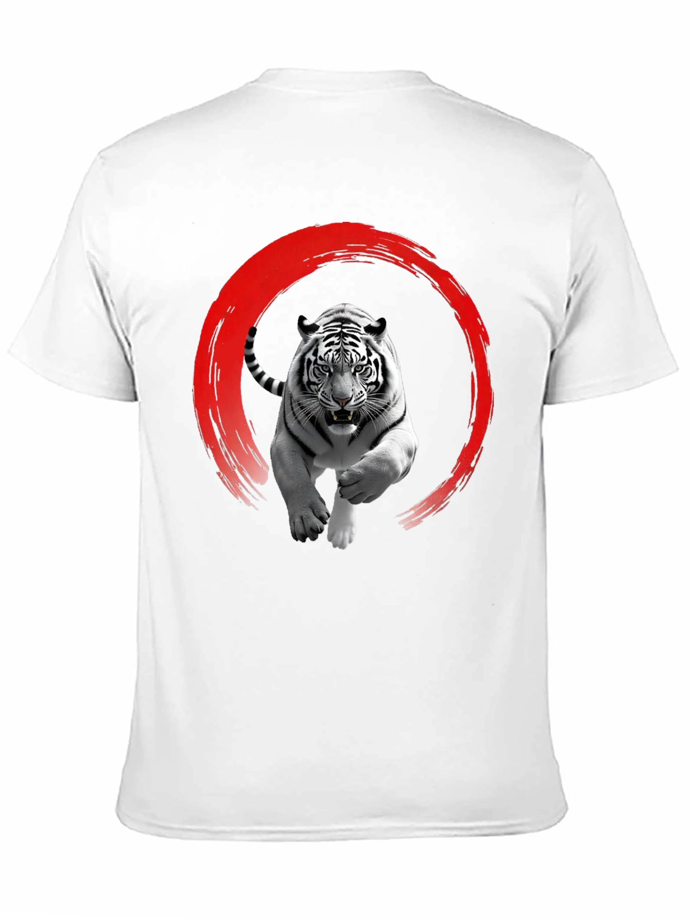 Tiger Print Black T-Shirt