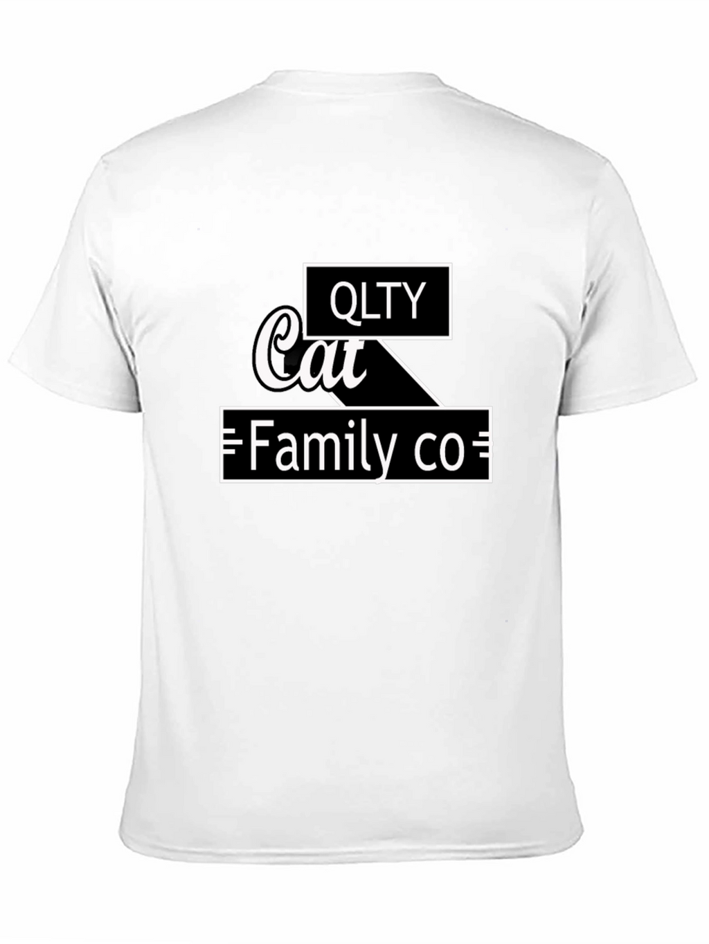 QLTY Cat Family Co. Black Graphic Tee
