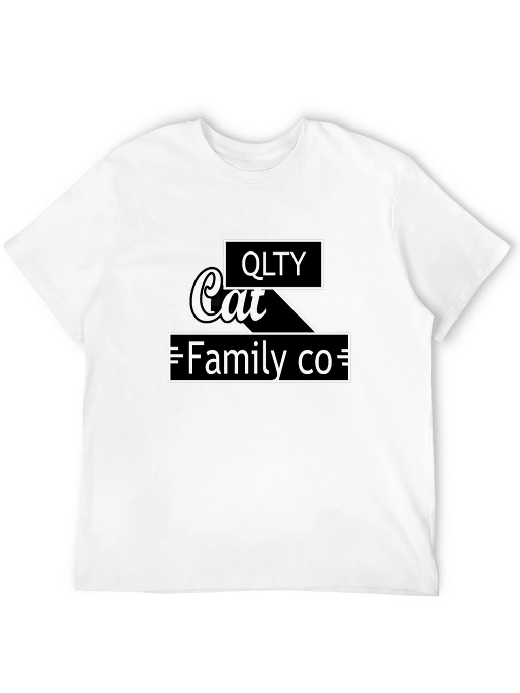 QLTY Cat Family Co. Black Graphic Tee