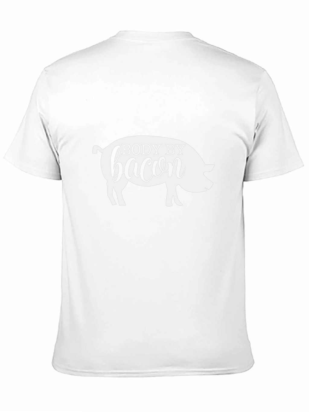 Body By Bacon T-Shirt Funny Pig Graphic Tee