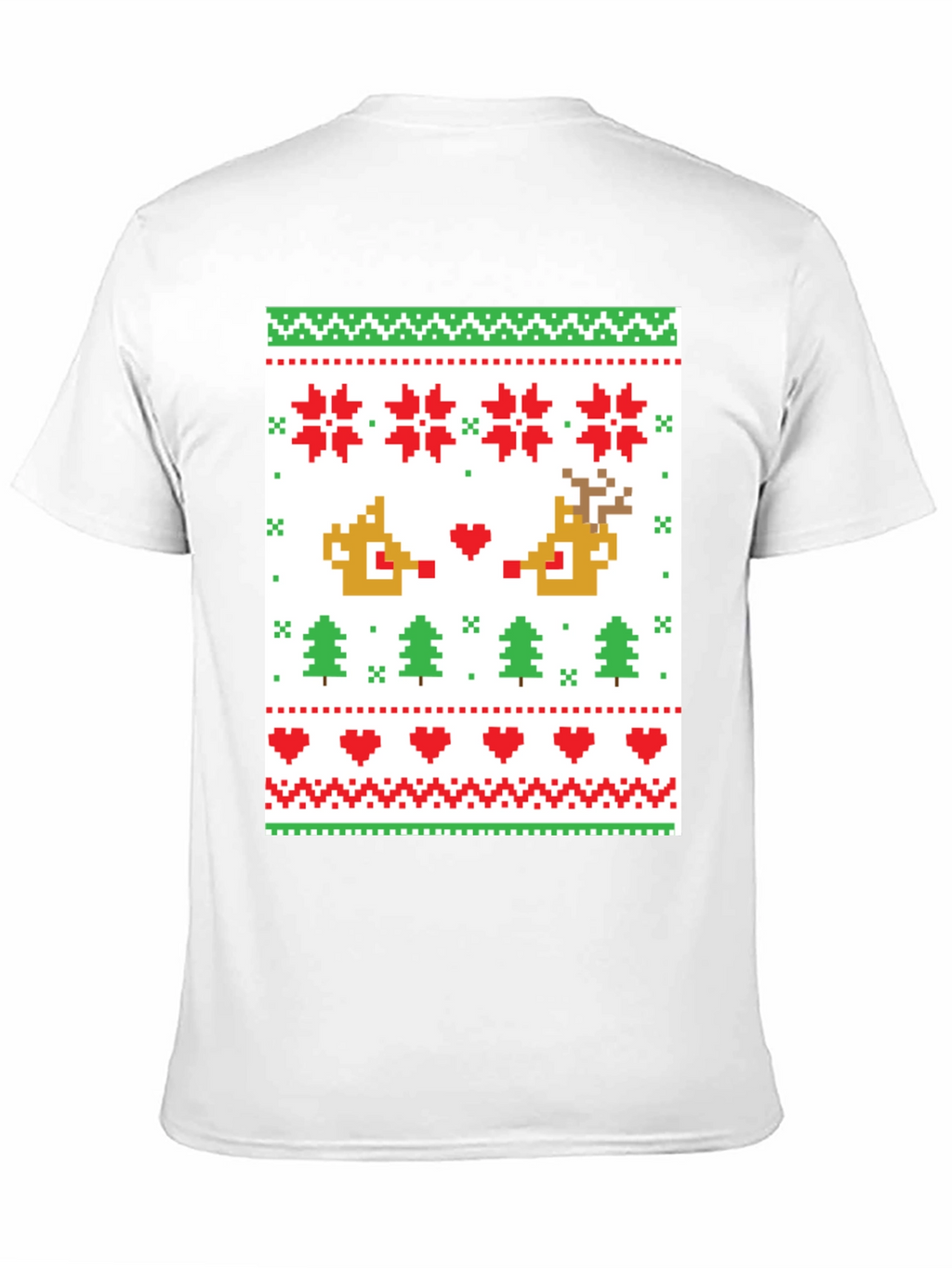 Pixelated Christmas Sweater T-Shirt