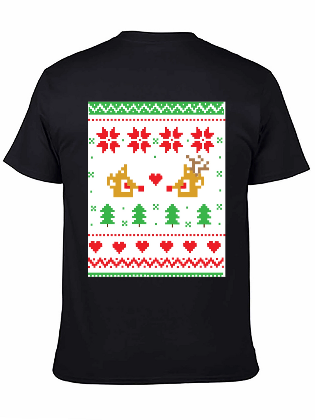 Pixelated Christmas Sweater T-Shirt