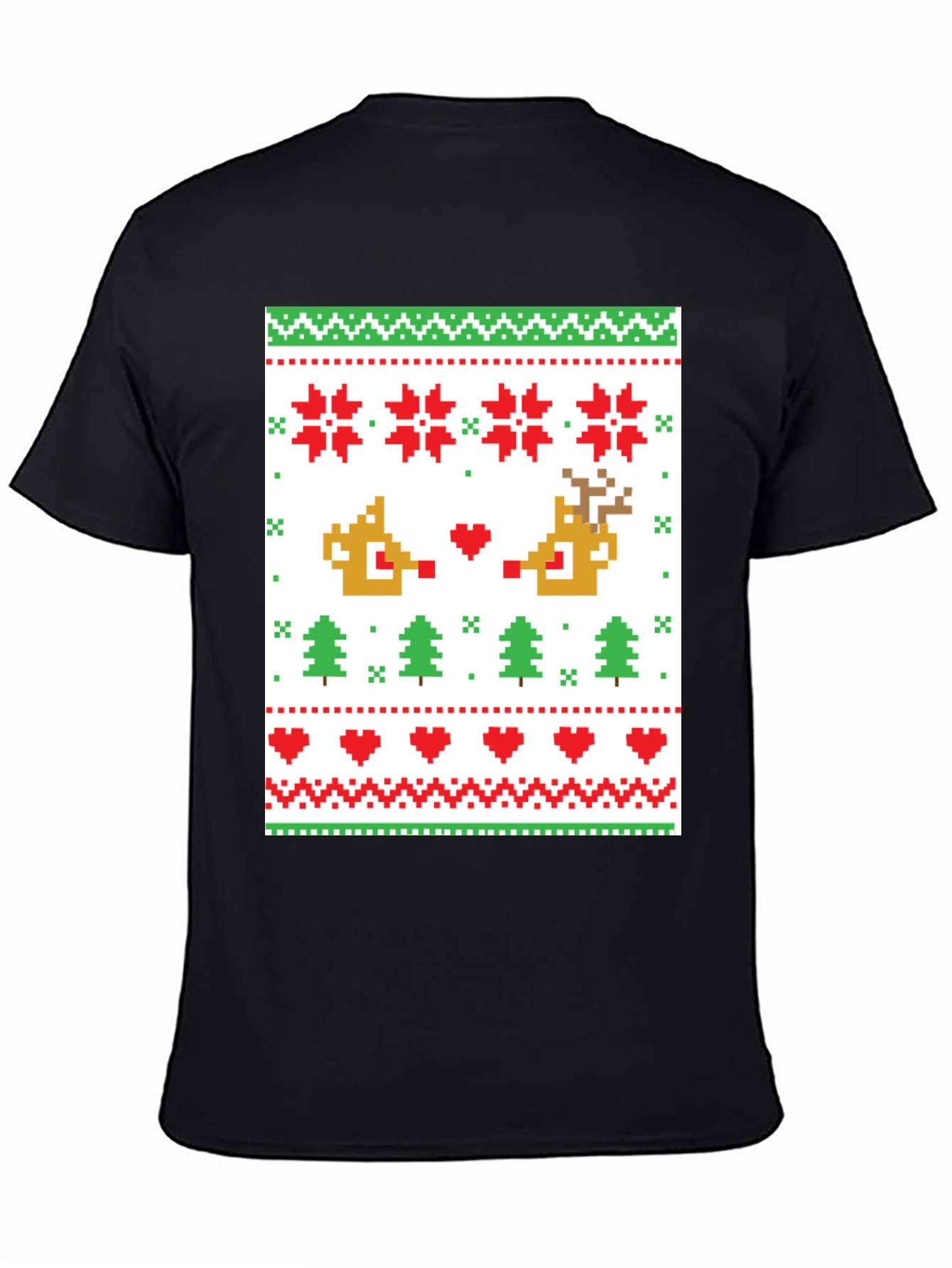 Pixelated Christmas Sweater T-Shirt