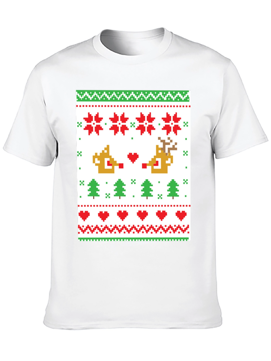 Pixelated Christmas Sweater T-Shirt