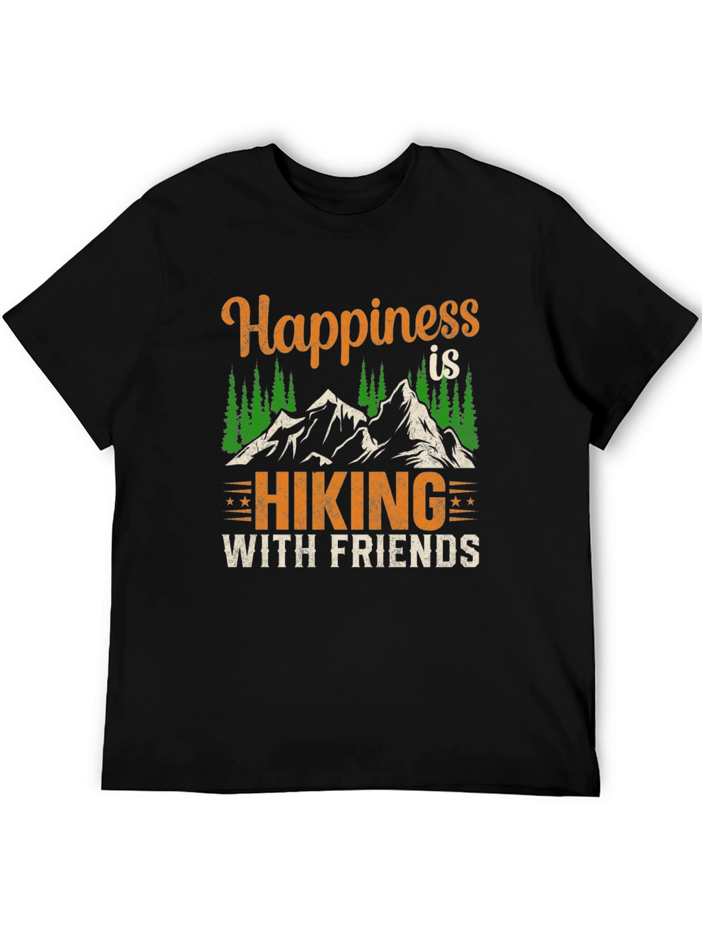 Happiness is Hiking with Friends Graphic Tee