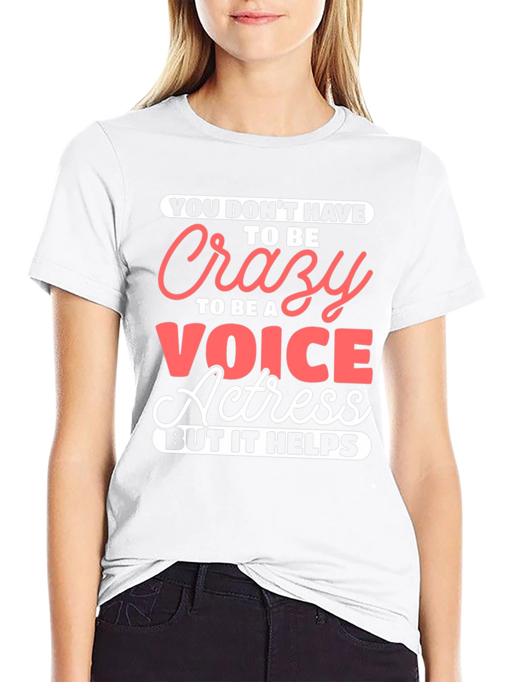 Crazy Voice Actress Graphic Tee