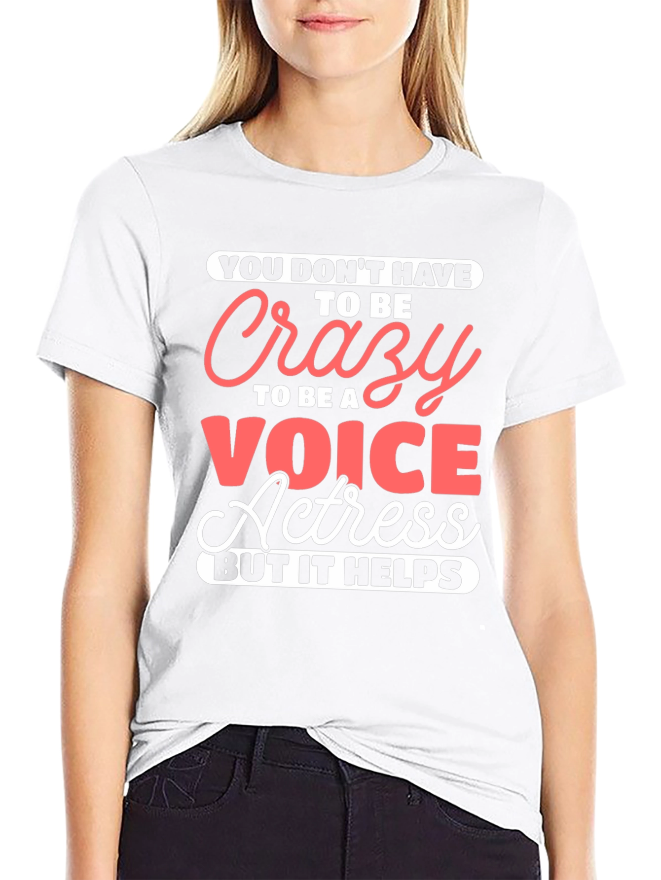 Crazy Voice Actress Graphic Tee