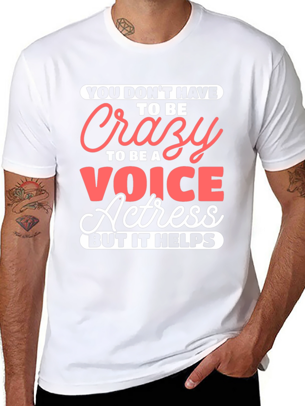 Crazy Voice Actress Graphic Tee