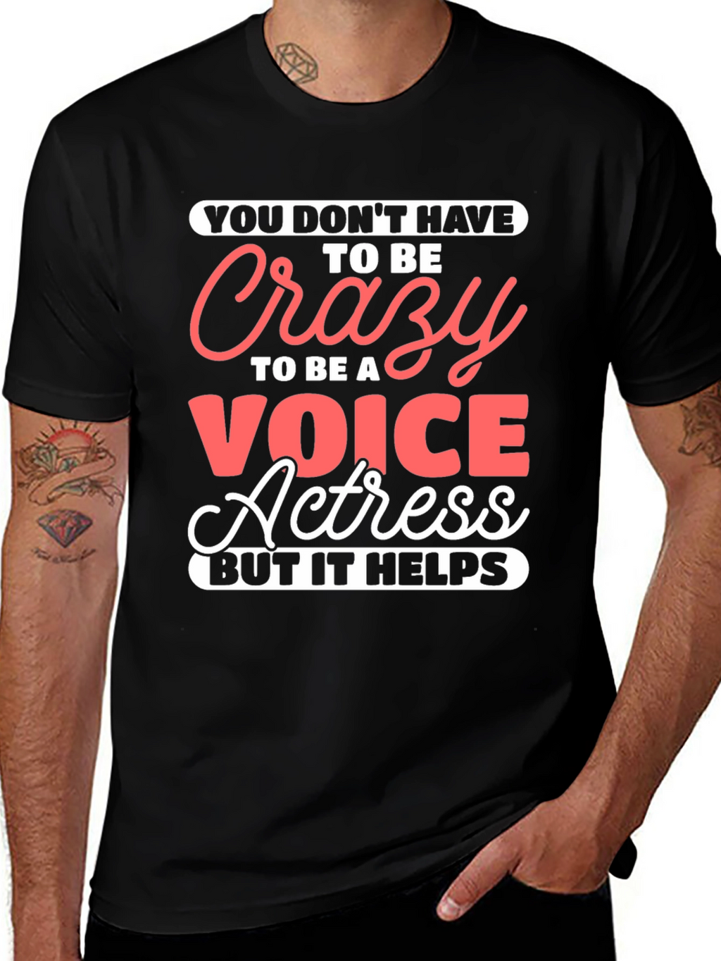 Crazy Voice Actress Graphic Tee