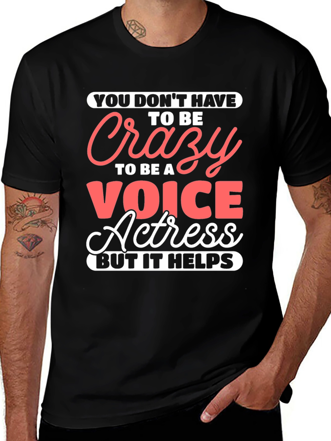 Crazy Voice Actress Graphic Tee