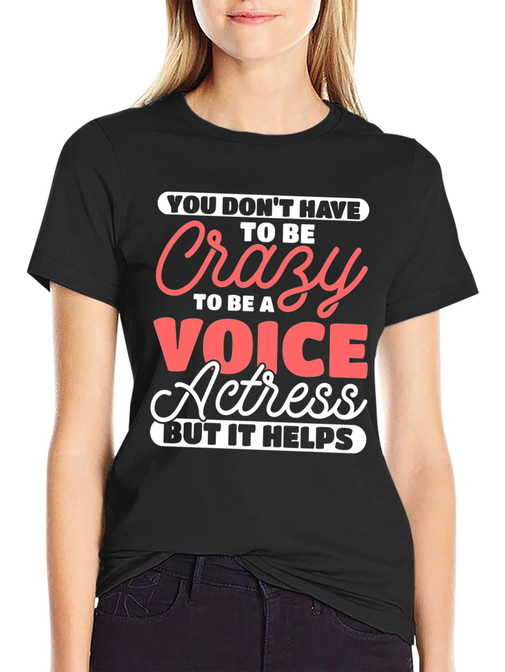 Crazy Voice Actress Graphic Tee