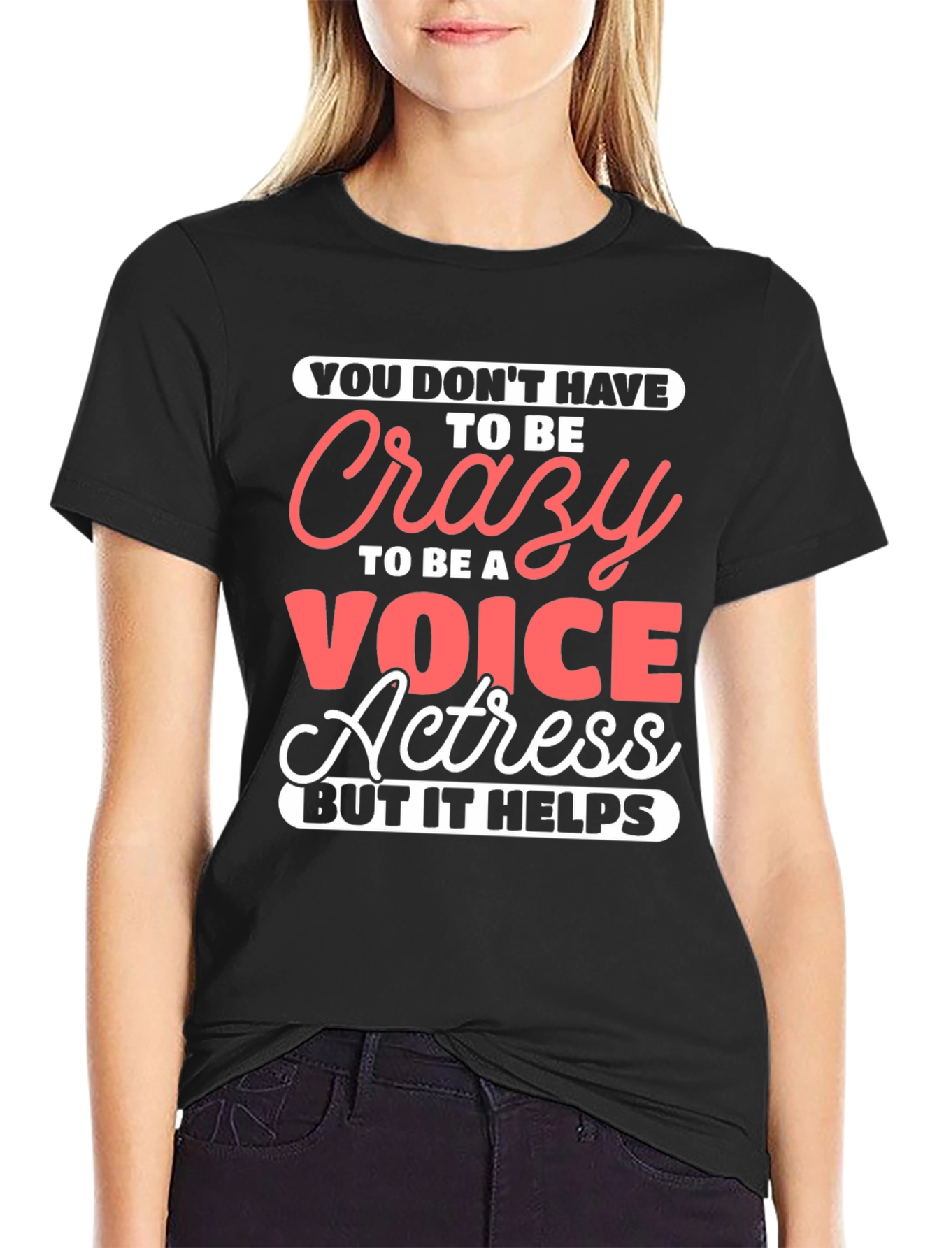Crazy Voice Actress Graphic Tee