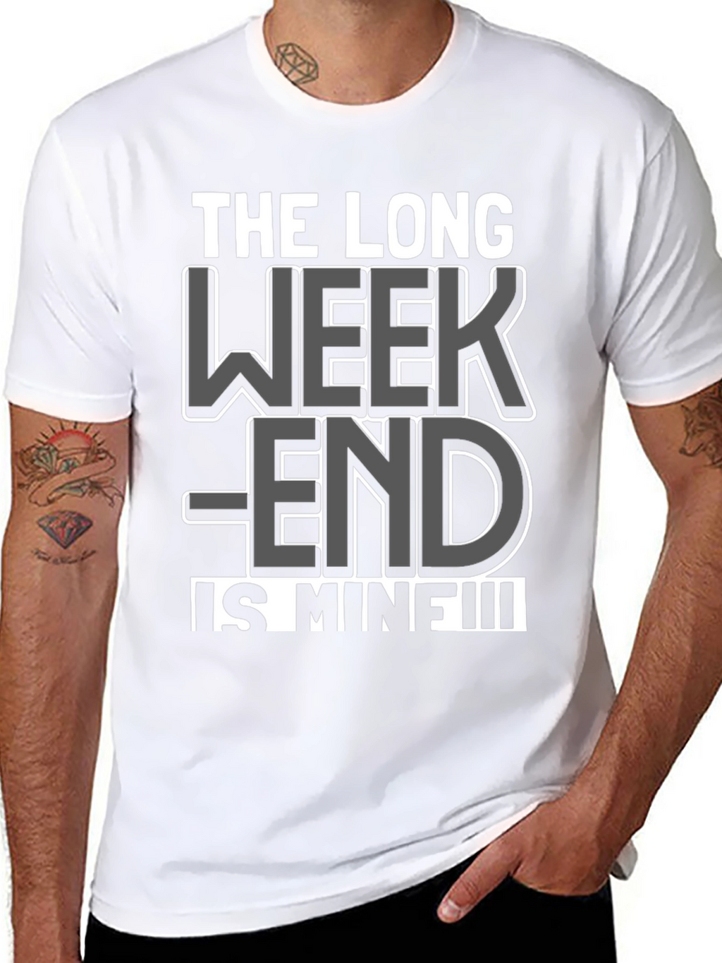 The Long Weekend Is Mine T-Shirt - Black