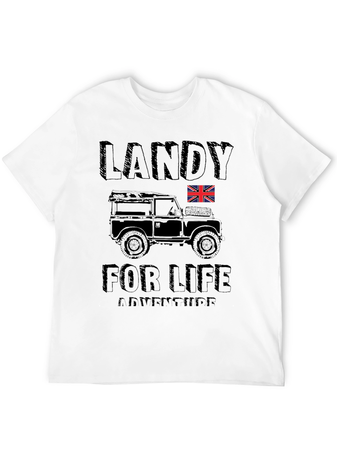 Landy For Life Adventure T-Shirt - Black