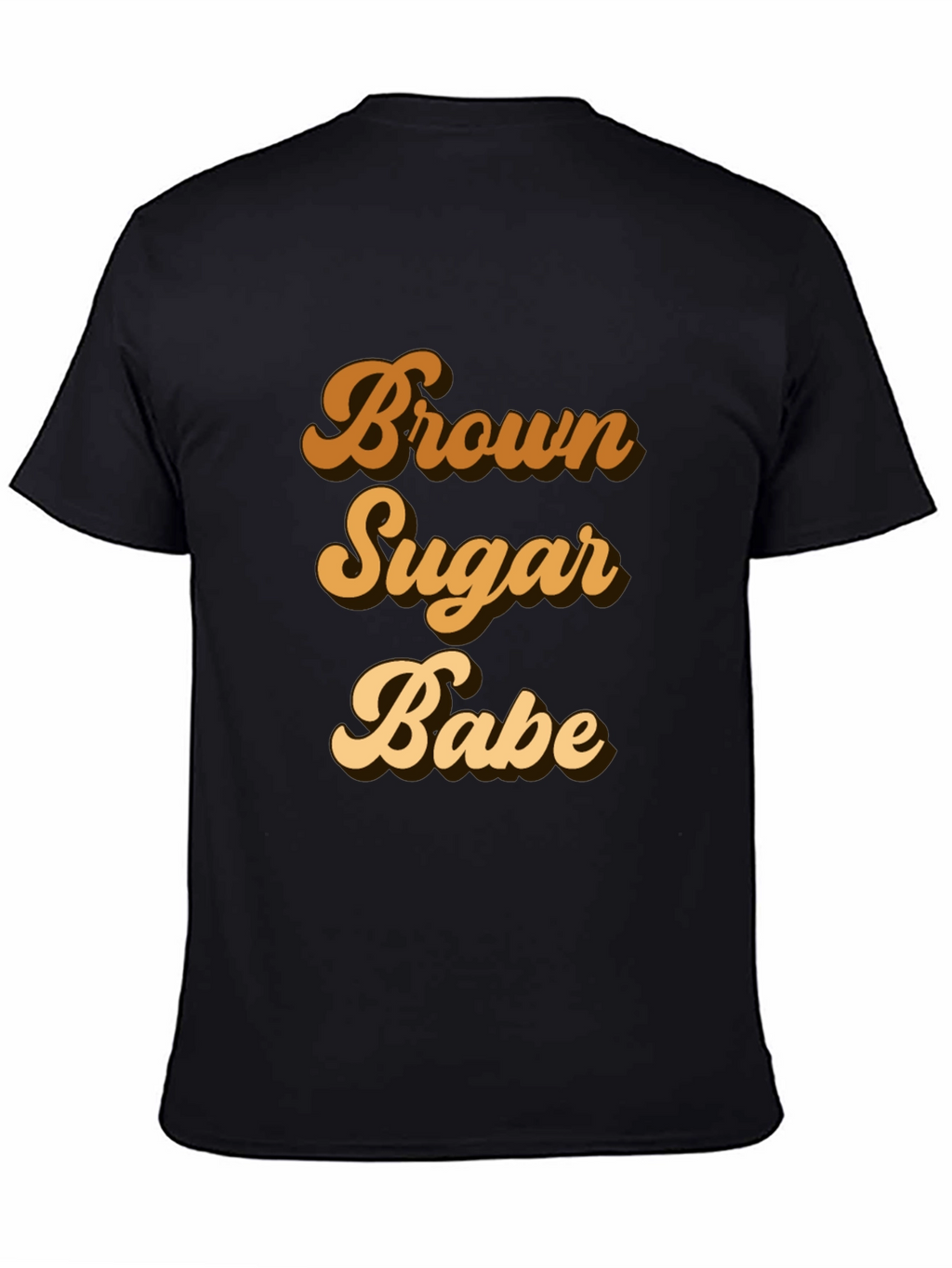 Brown Sugar Babe Black T-Shirt