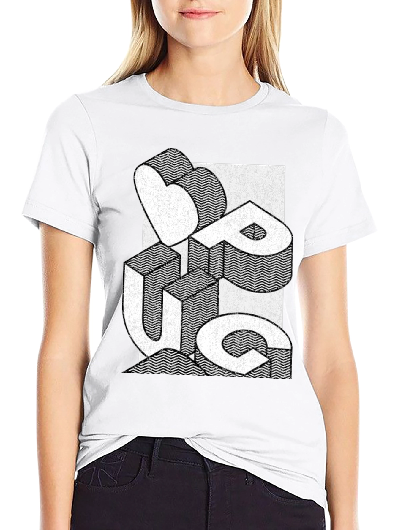 Cool Graphic Print Black T-Shirt