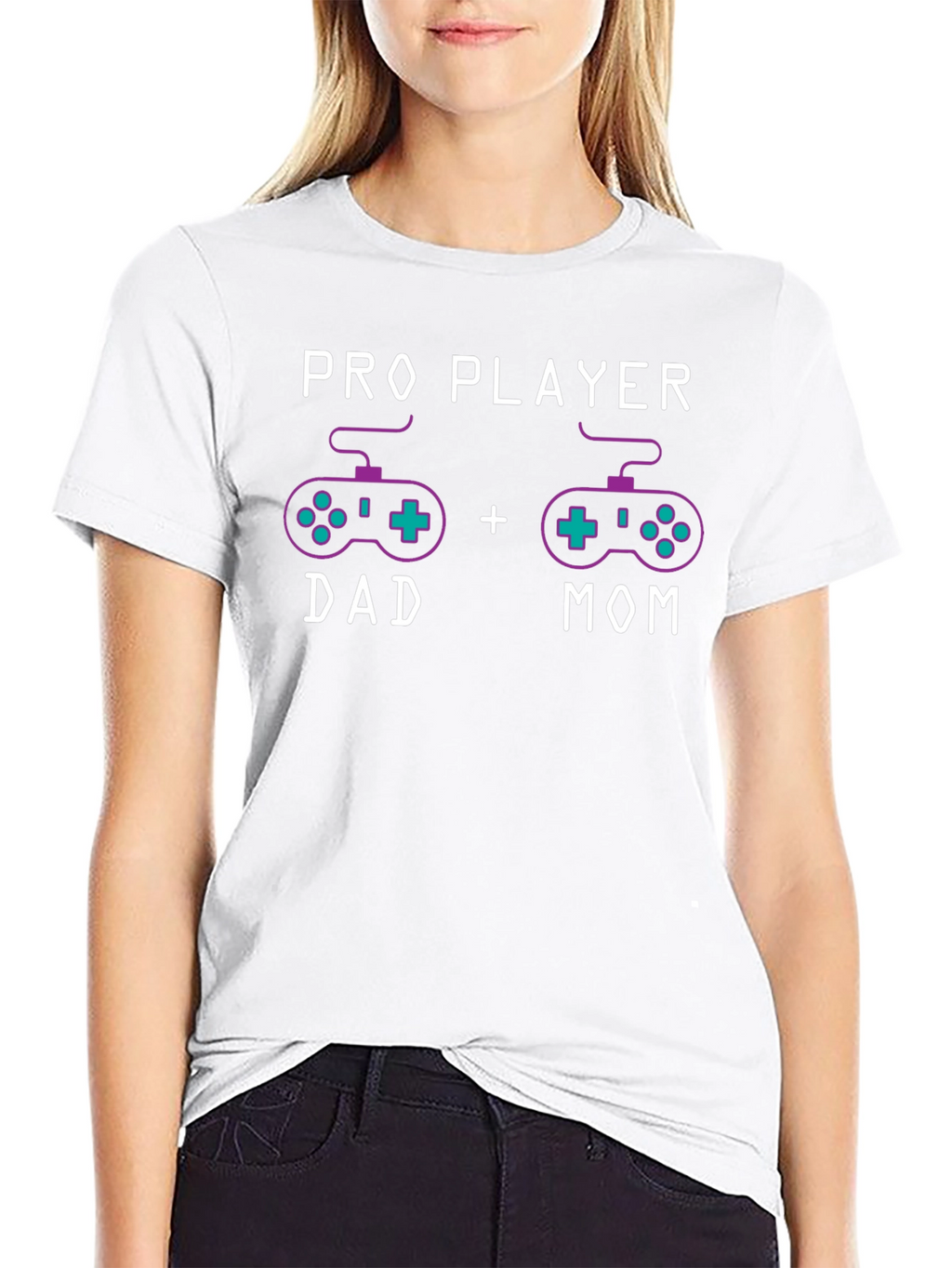 Pro Player Dad + Mom T-Shirt Gaming Parents