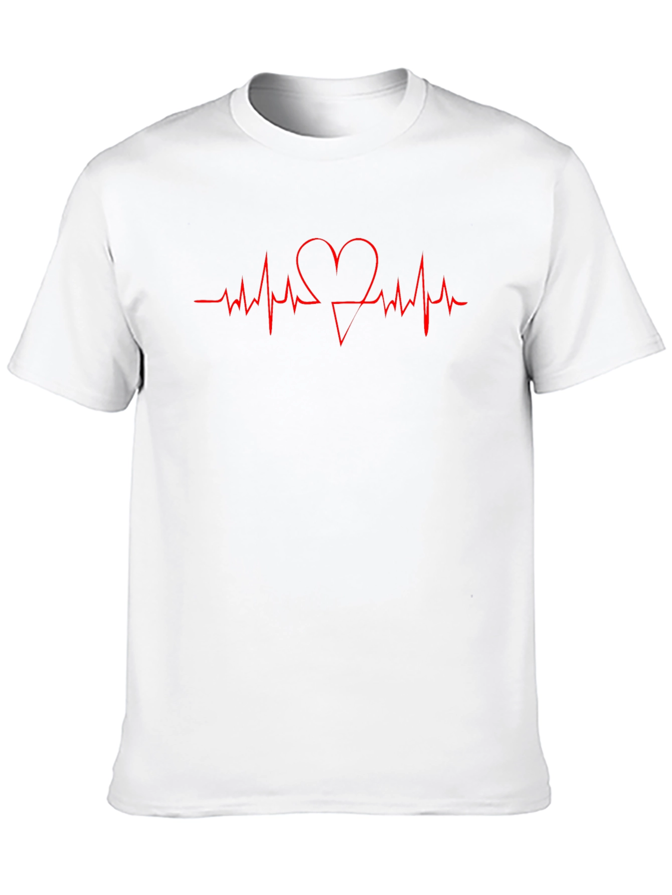 Heartbeat Heart T-Shirt - Stylish Casual Tee