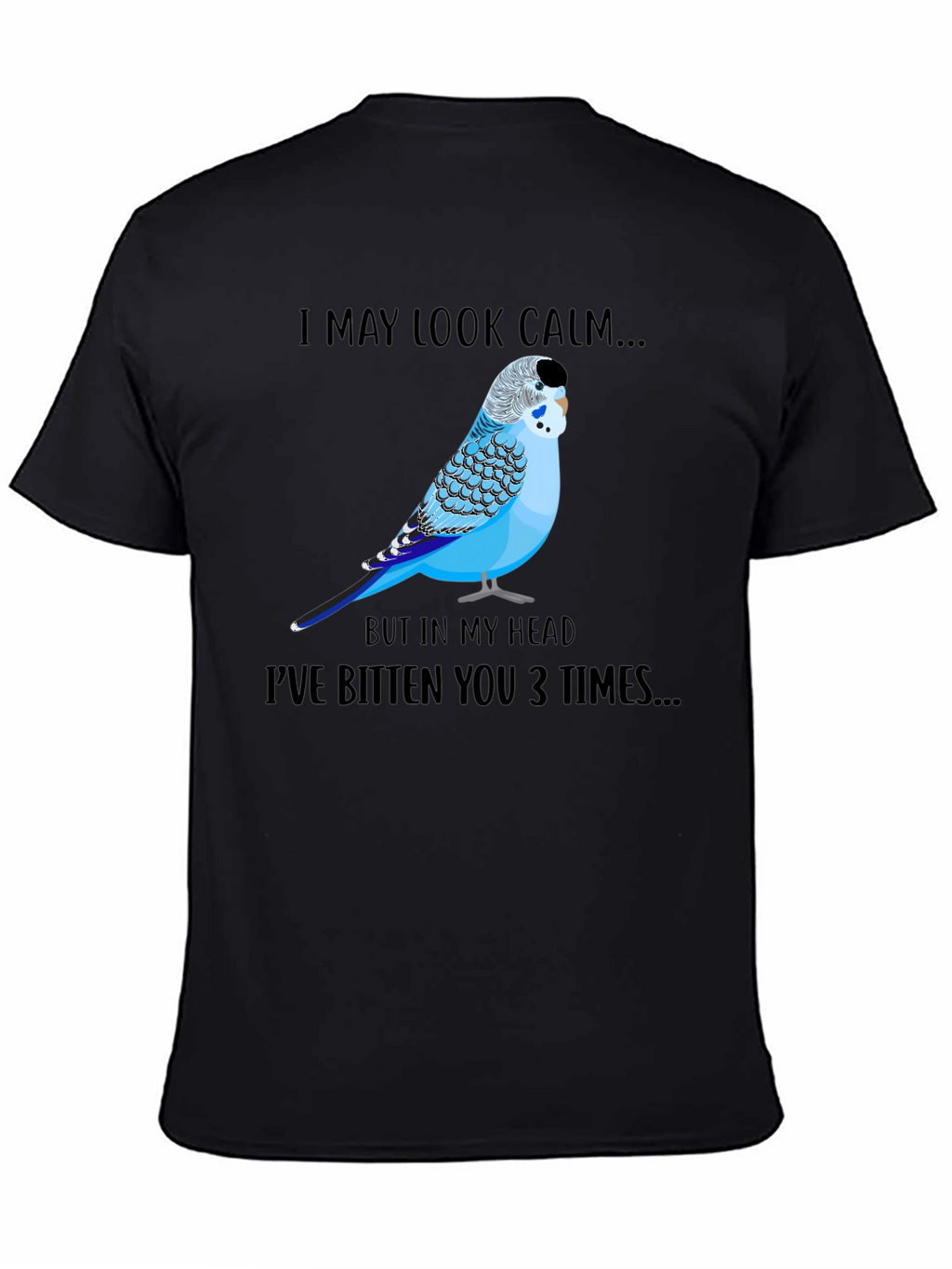 Calm Budgie Bird Graphic T-Shirt