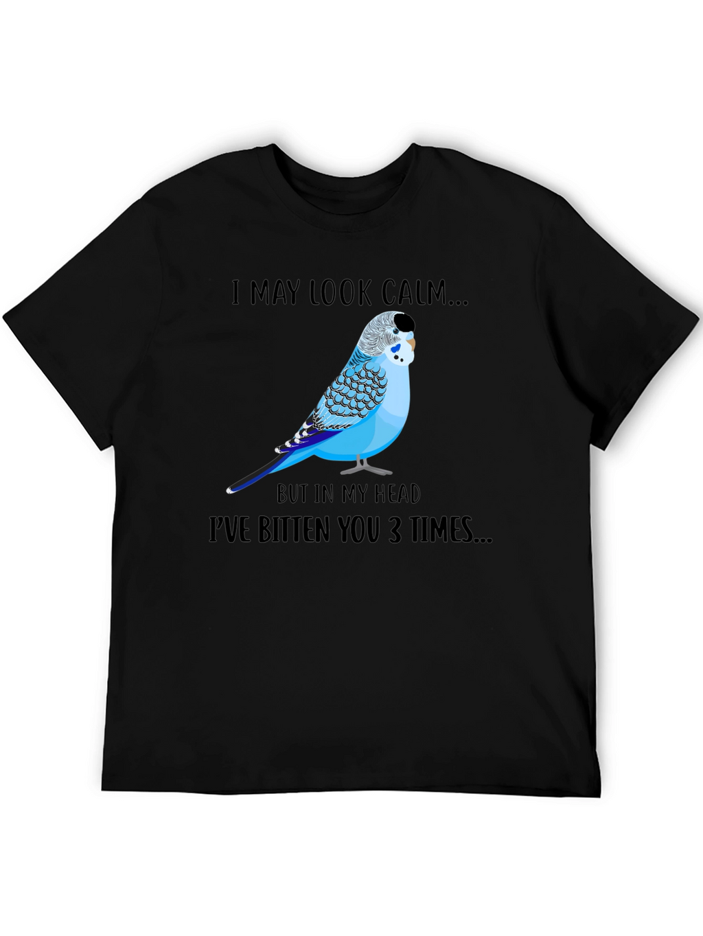 Calm Budgie Bird Graphic T-Shirt