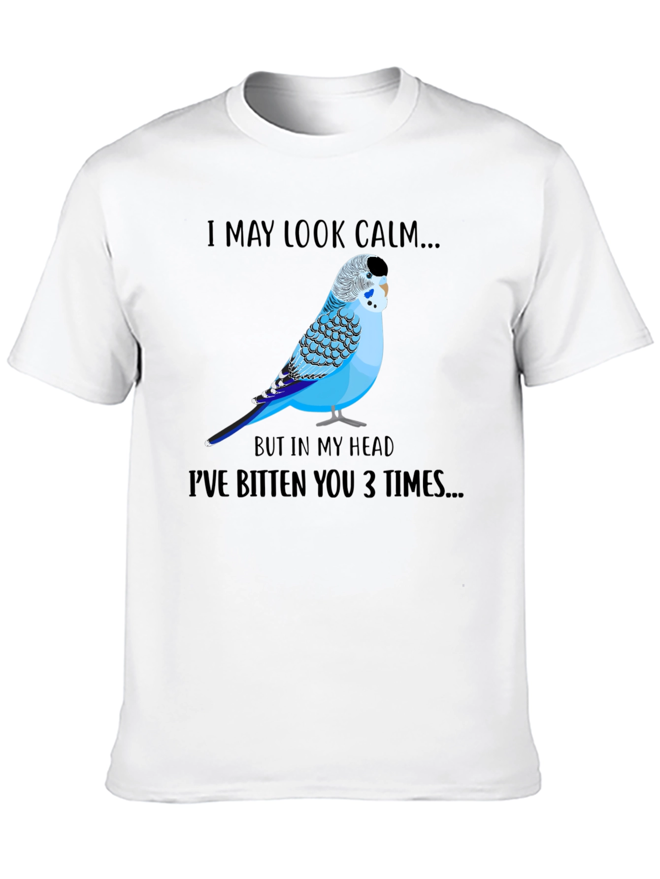 Calm Budgie Bird Graphic T-Shirt