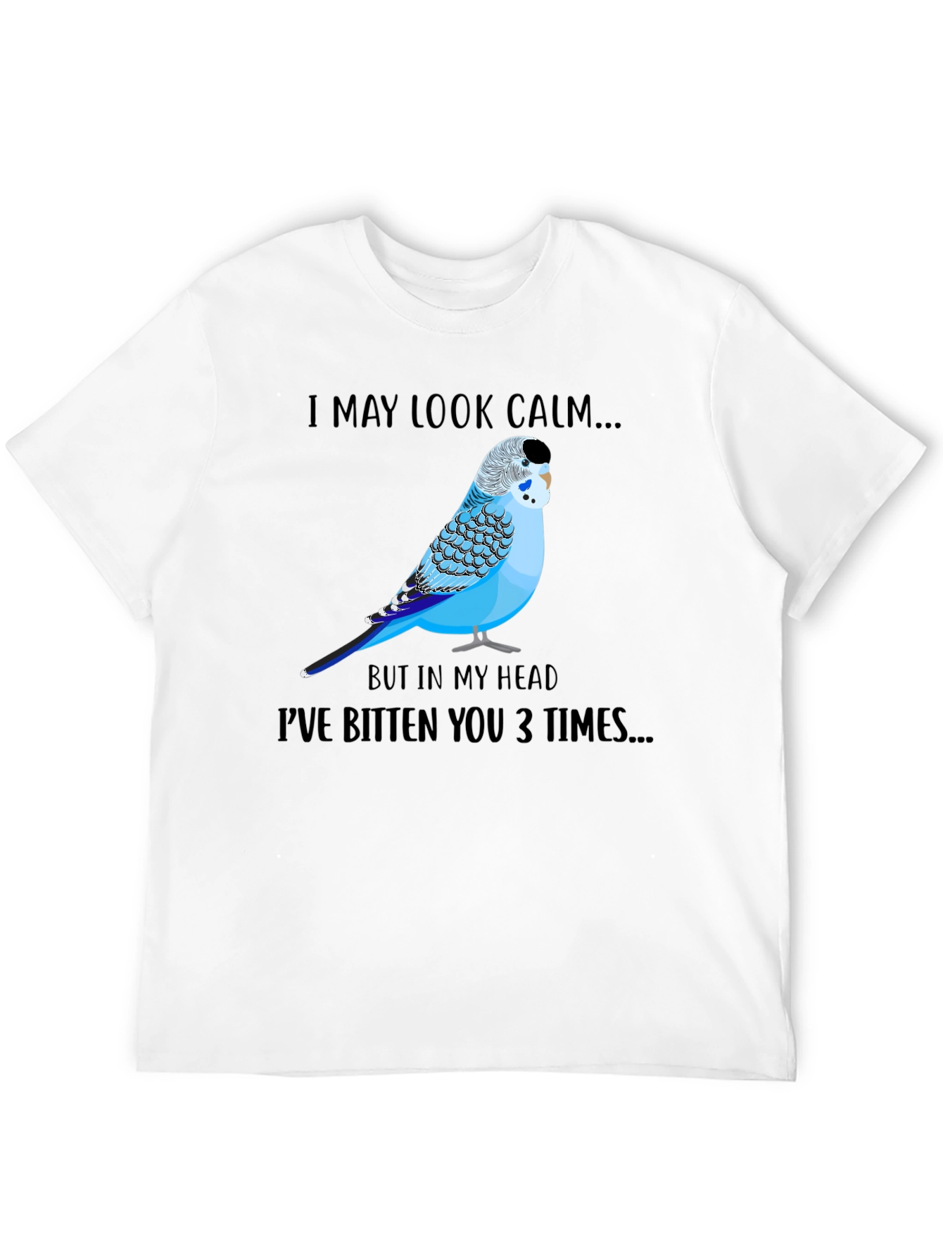 Calm Budgie Bird Graphic T-Shirt