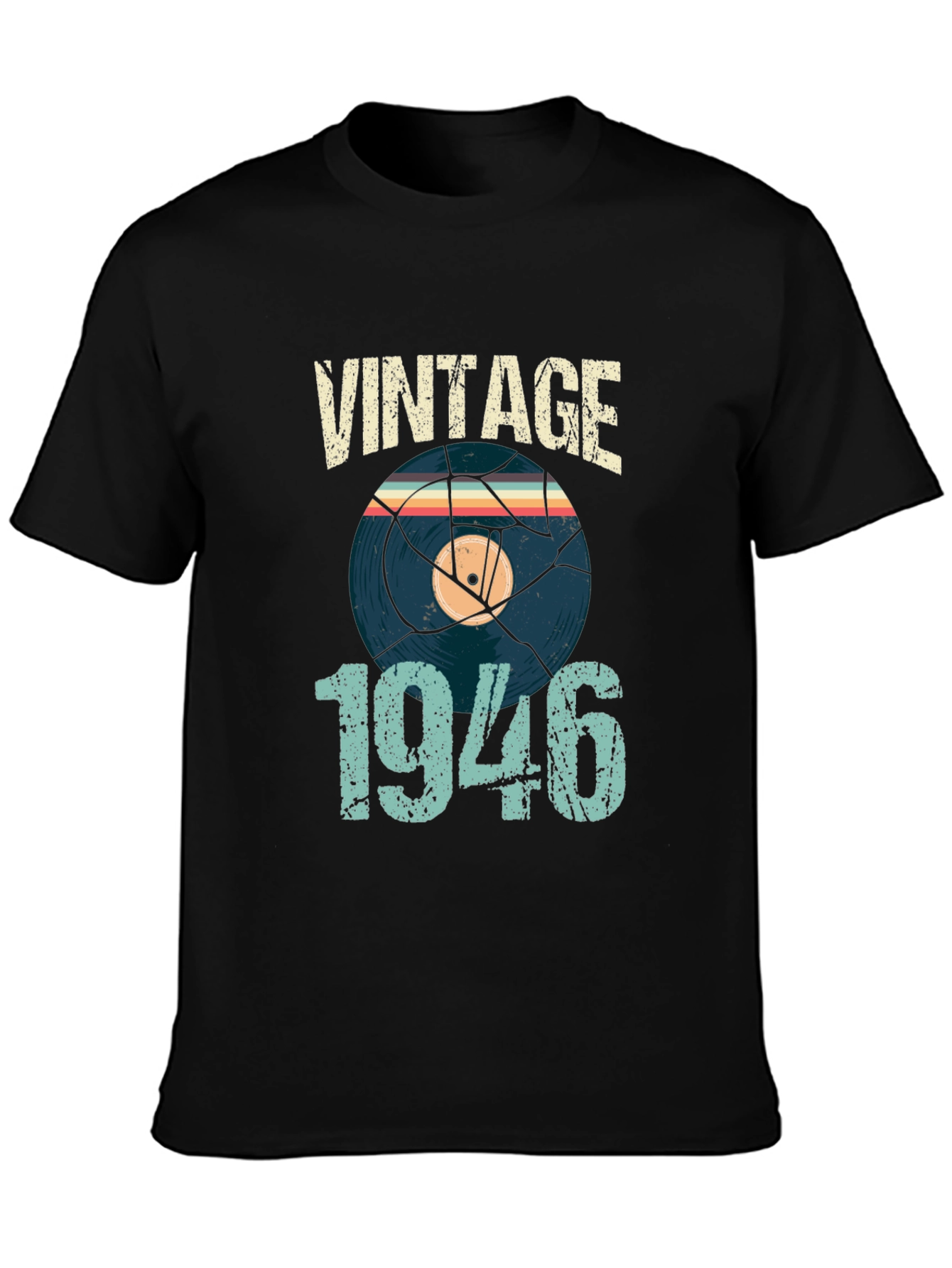 Vintage 1946 Record Graphic T-Shirt